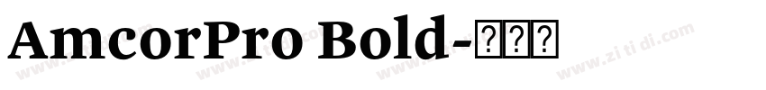 AmcorPro Bold字体转换
